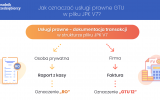 Usługi prawne GTU - jak oznaczyć w JPK_V7?