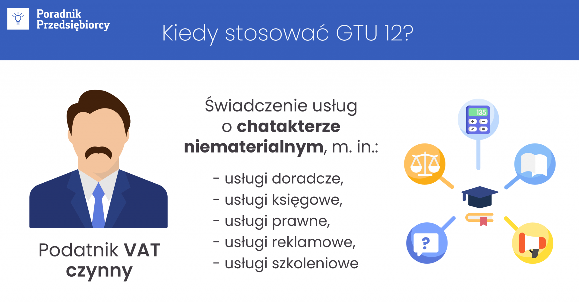 GTU 12 - oznaczenie usług niematerialnych w JPK V7!