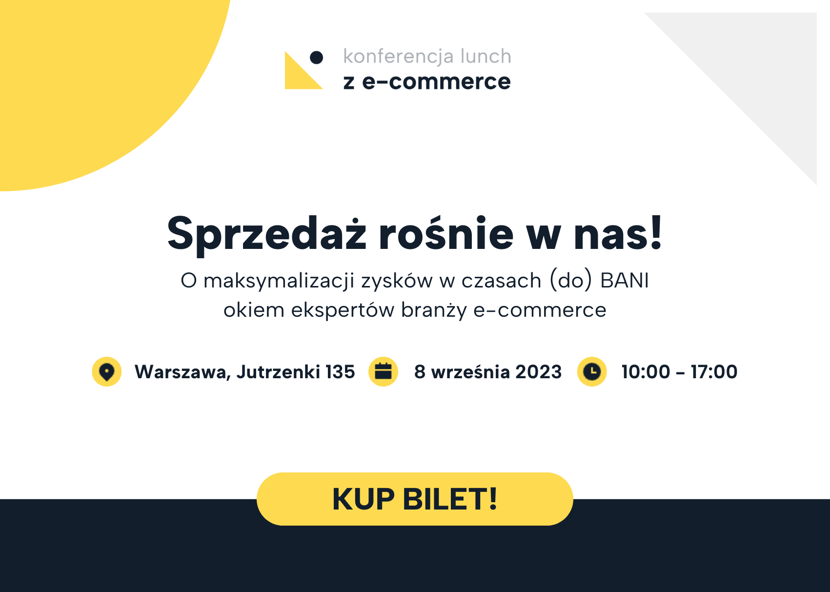 7. edycja Konferencji Lunch z e-commerce – 8.09.2023, Warszawa