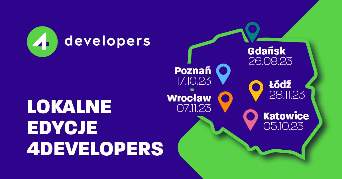 Wyrusz w programistyczną podróż po Polsce - lokalne edycje największego Festiwalu Technologicznego 4Developers już tej jesieni