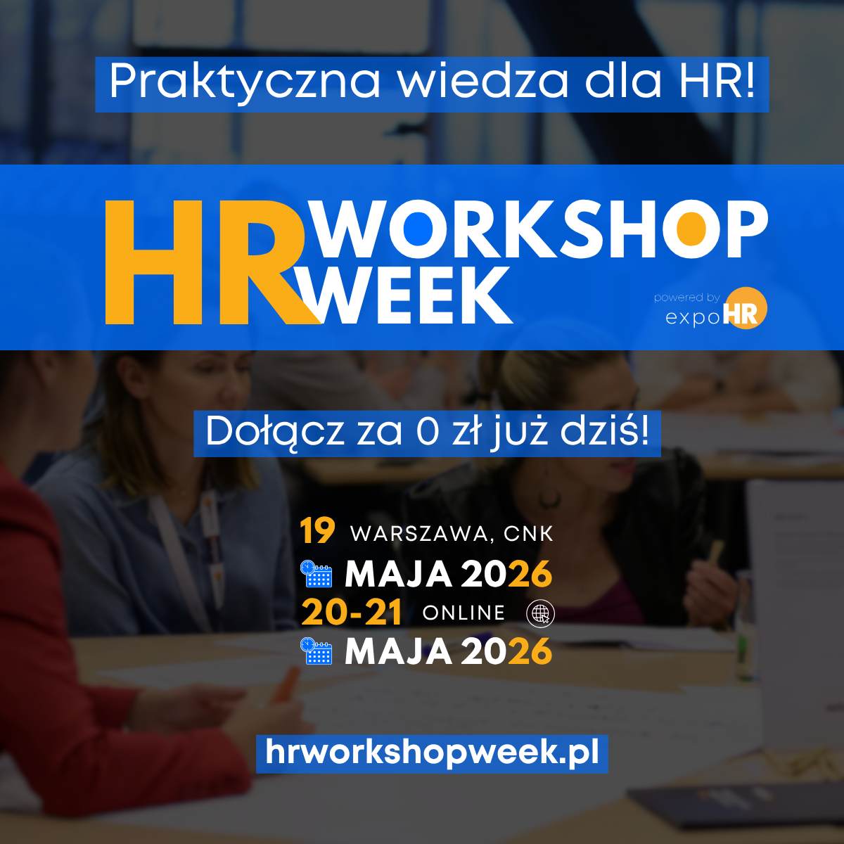 HR Workshop Week 2026: Trzy dni intensywnej praktyki dla branży HR