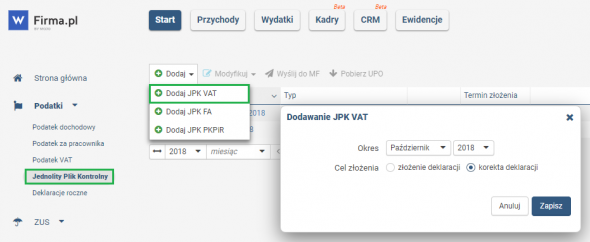 Faktura z błędną nazwą nabywcy - wykazanie w JPK VAT
