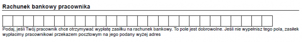 ZUS Z-3 - numer konta bankowego