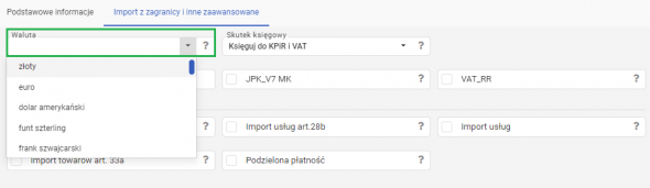 pojazd zakupiony w UE w systemie VAT marża