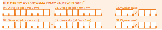 ZUS RPA - okresy wykonywania pracy nauczycielskiej