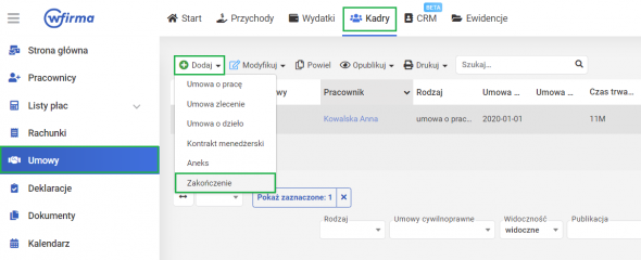 Skutki wydłużenia okresu wypowiedzenia wFirma.pl