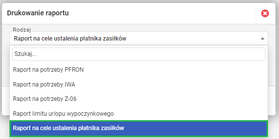 ustalenie płatnika zasiłków w systemie