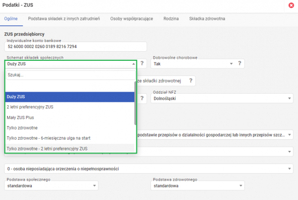 preferencyjne składki zus